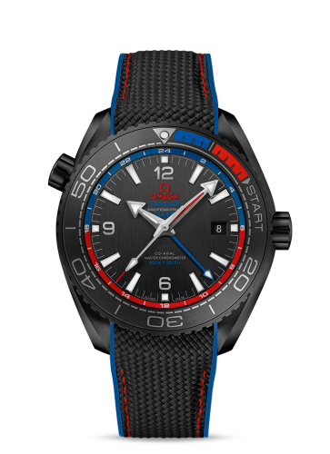 Omega Seamaster Planet Ocean 600M Co-Axial 45.5 Master Chronometer GMT Deep Black ETNZ